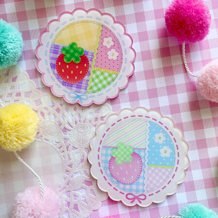 Strawberry Quilt Coasters