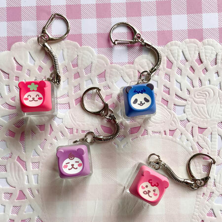 Bearries Keycap Fidget Keychains