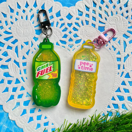 GMR FUEL and Pee Time Liquid Glitter Charms
